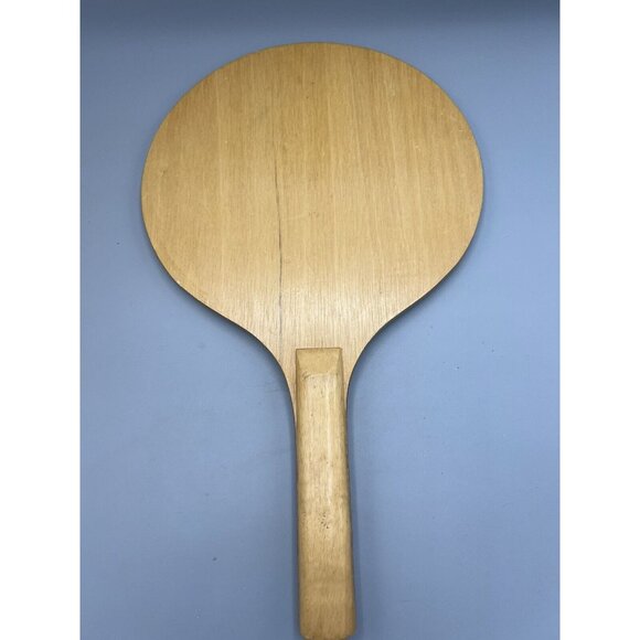 Vtg 70s Paddle Game All Original 10" Wooden Bat w/ 11 Balls FRAP Hong Kong MCM - Picture 7 of 16